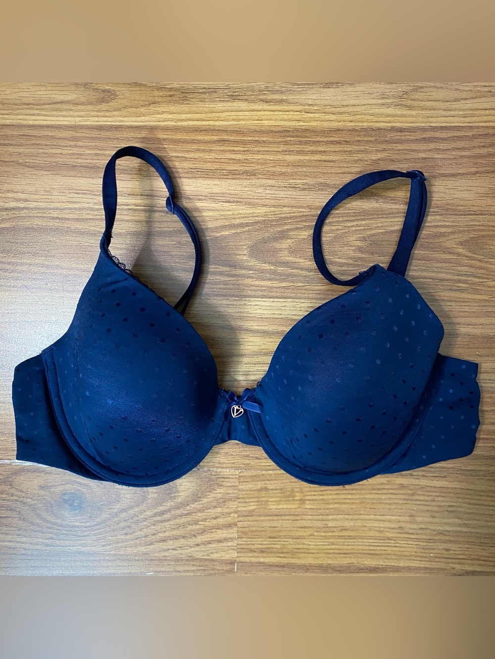 Victoria's Secret Navy Blue Polka Dot Body by Victoria Bra
